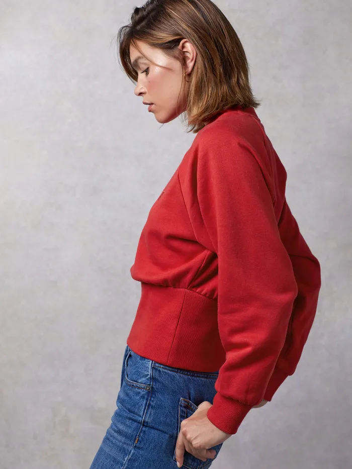 Rouje Wesley Sweatshirt Uni Rouge Women Knits