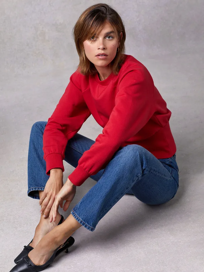 Rouje Wesley Sweatshirt Uni Rouge Women Knits