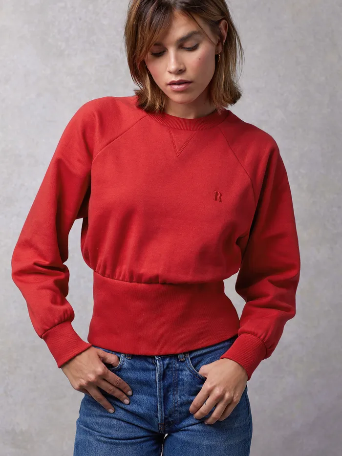Rouje Wesley Sweatshirt Uni Rouge Women Knits