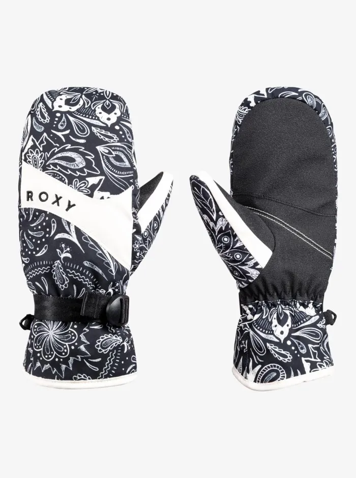 Roxy Jetty 8211 Mittens True Black Bandanas Women Roxy Gloves