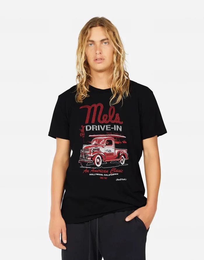 Sadler Mels DriveIn Black Men039s Lauren Moshi Tees