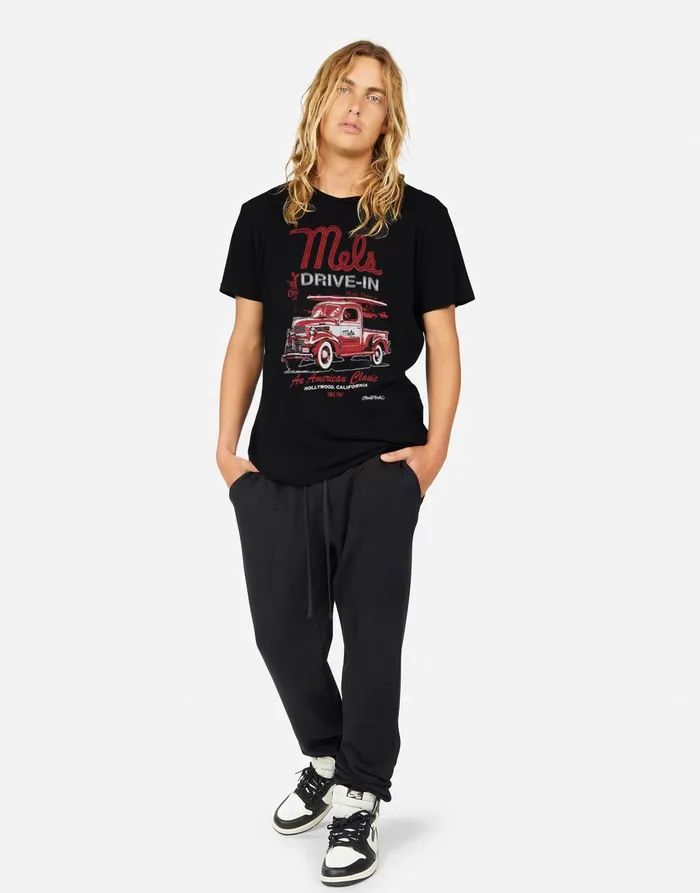 Sadler Mels DriveIn Black Men039s Lauren Moshi Tees