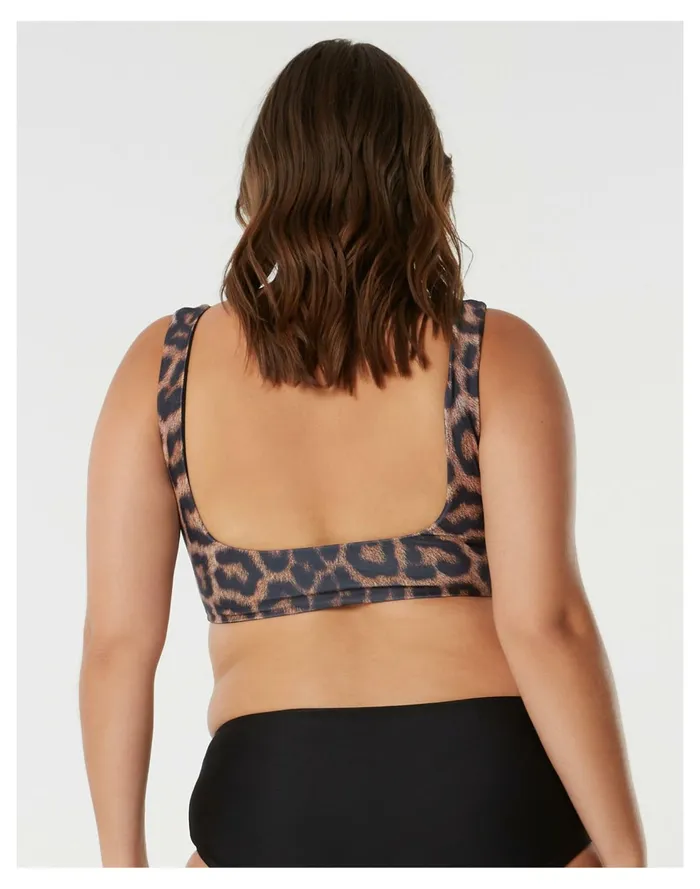 SAINT SOMEBODY Mystery Of Love Bikini Top Leopard Women Madewell Swim SAINT SOMEBODY Mystery Of Love Bikini Top Leopard Women Madewell Swim