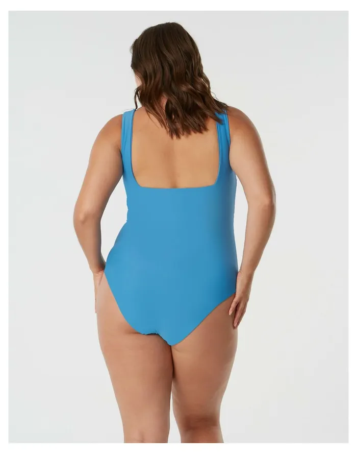 SAINT SOMEBODY Run To Paradise One Piece Sky Blue Women Madewell Swim SAINT SOMEBODY Run To Paradise One Piece Sky Blue Women Madewell Swim