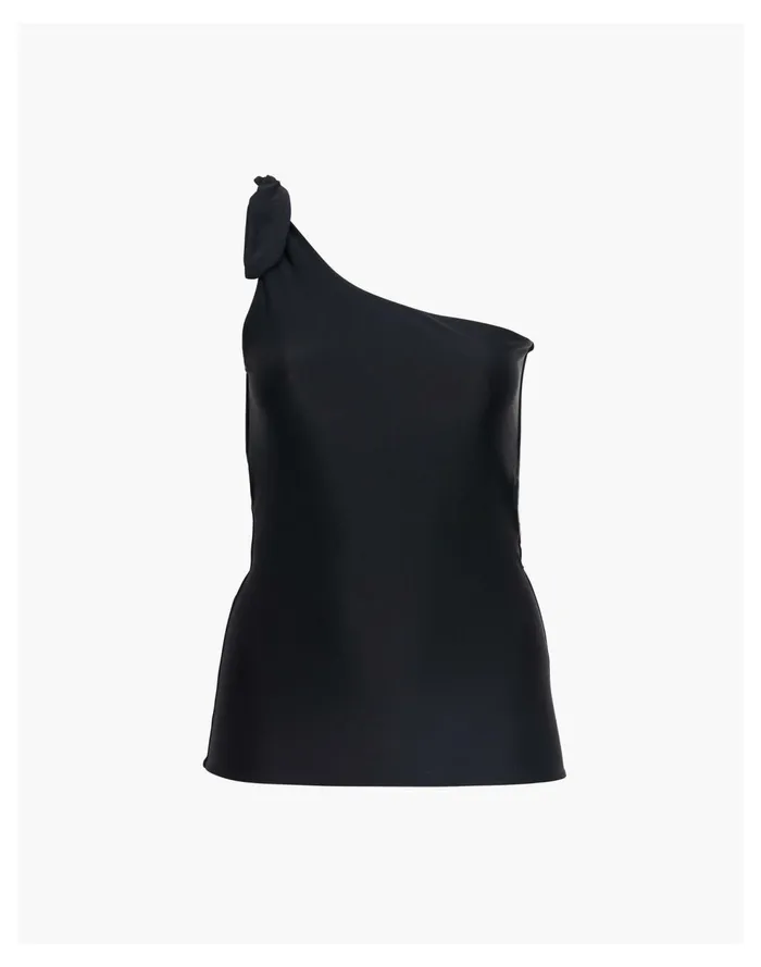SAINT SOMEBODY The Way She Moves One Shoulder Singlet Top Black Women Madewell Swim SAINT SOMEBODY The Way She Moves One Shoulder Singlet Top Black Women Madewell Swim