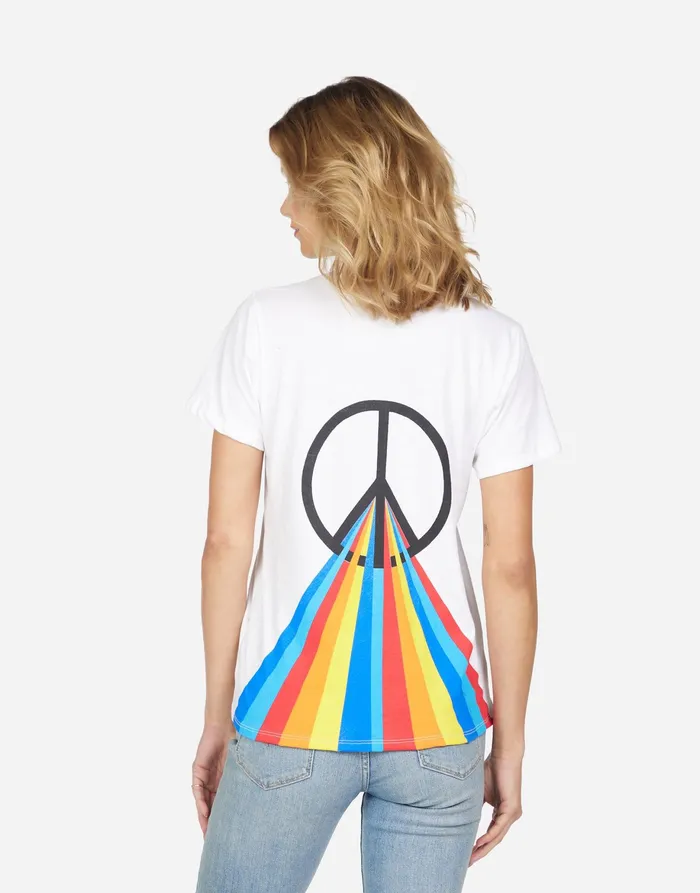 Saleisha Peace Rays White Women039s Lauren Moshi Short Sleeve