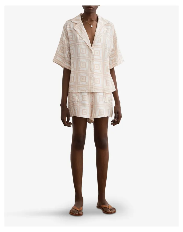 Sancia Linen Suelo Shirt Sand Women Madewell Tops and Shirts Sancia Linen Suelo Shirt Sand Women Madewell Tops and Shirts