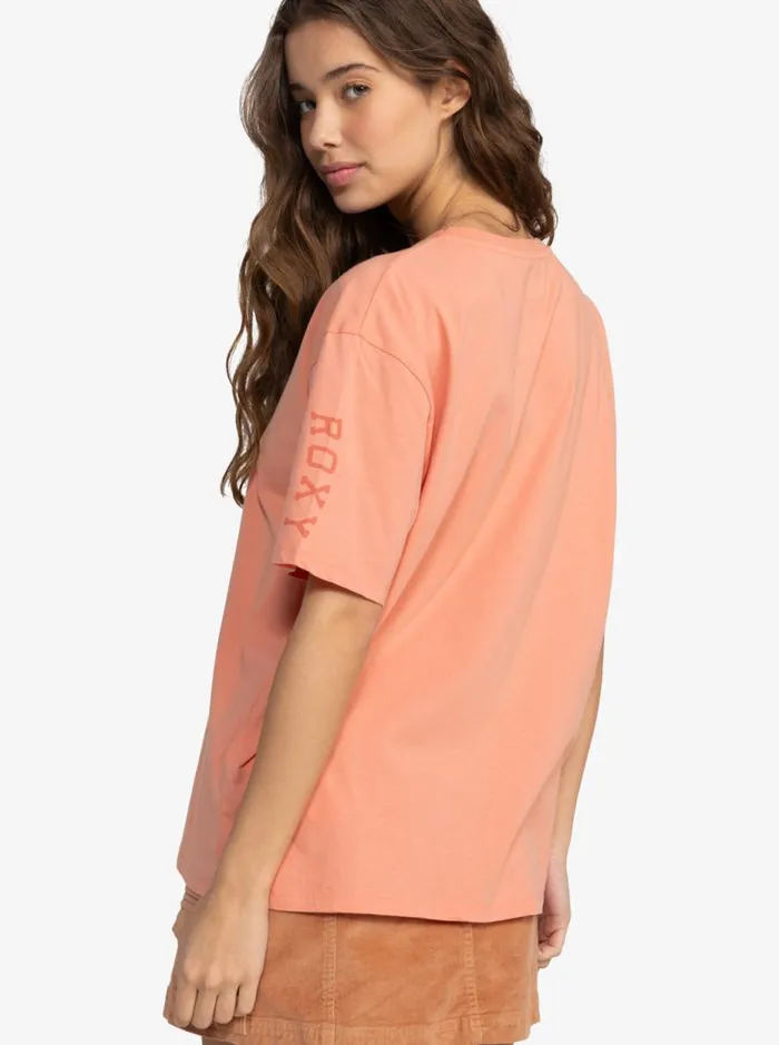 Sand Under The Sky 8211 Short Sleeves Tshirt Terra Cotta Women Roxy TShirts and Tops