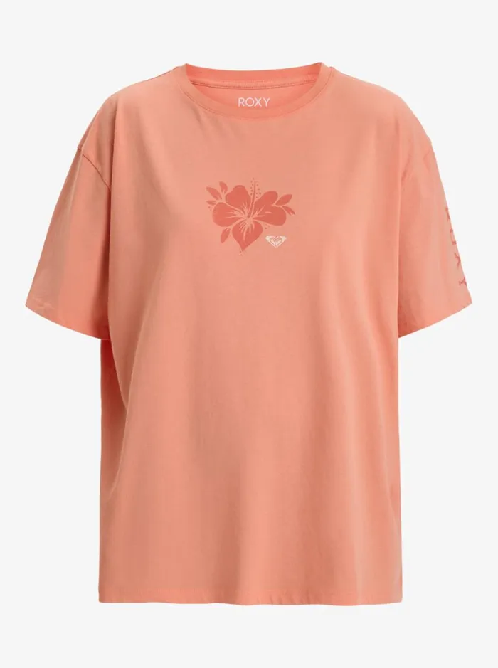 Sand Under The Sky 8211 Short Sleeves Tshirt Terra Cotta Women Roxy TShirts and Tops