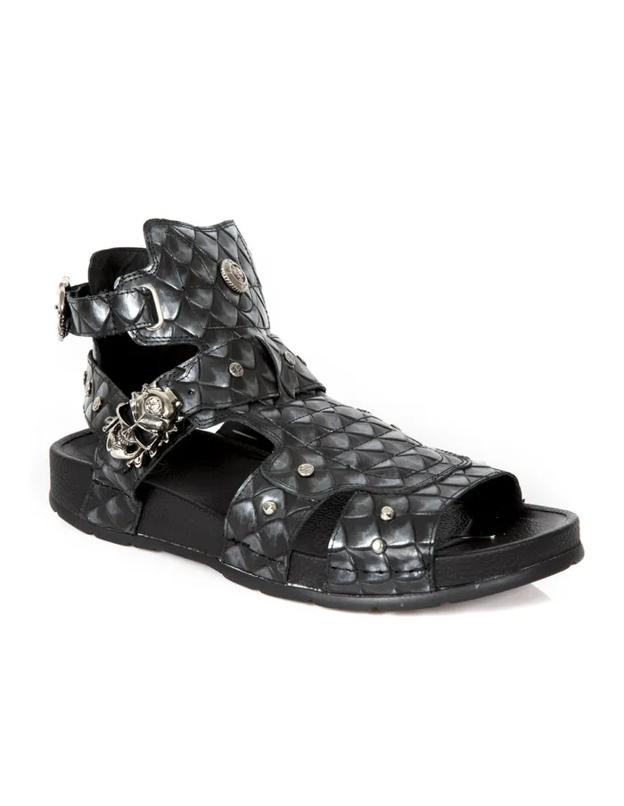 Sandals Bio Metal Skull MBio17C8 8211 New Rock WomenMen Sandals Bio Metal Skull MBio17C8 8211 New Rock WomenMen