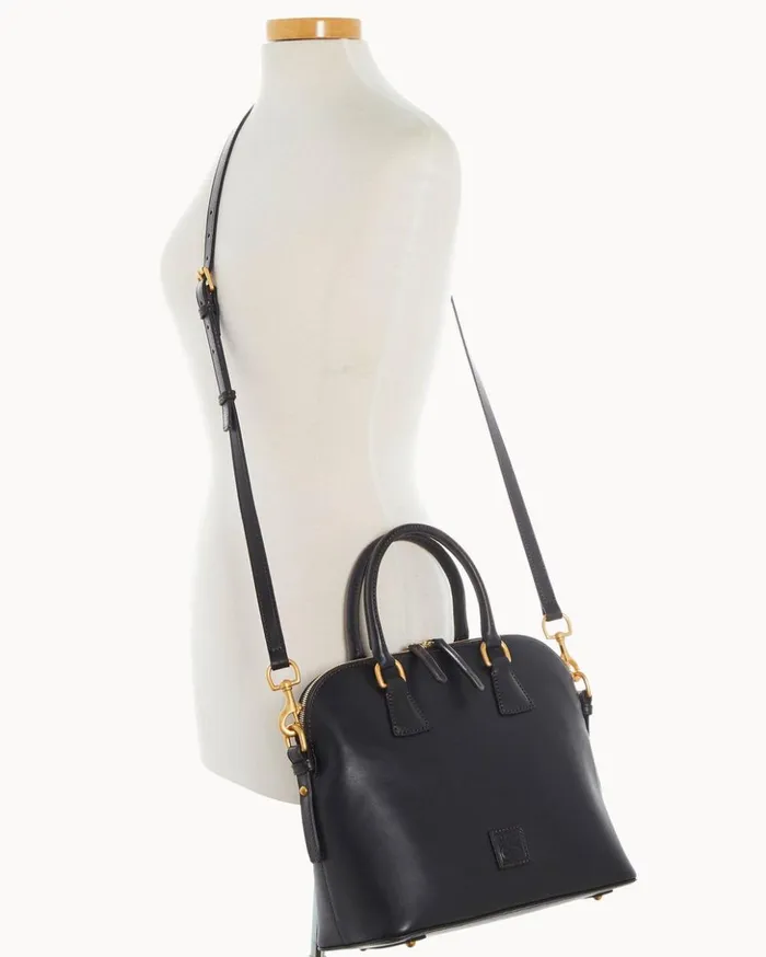 Satchels Women Dooney and Bourke Florentine Satchel Black Black Satchels Women Dooney and Bourke Florentine Satchel Black Black