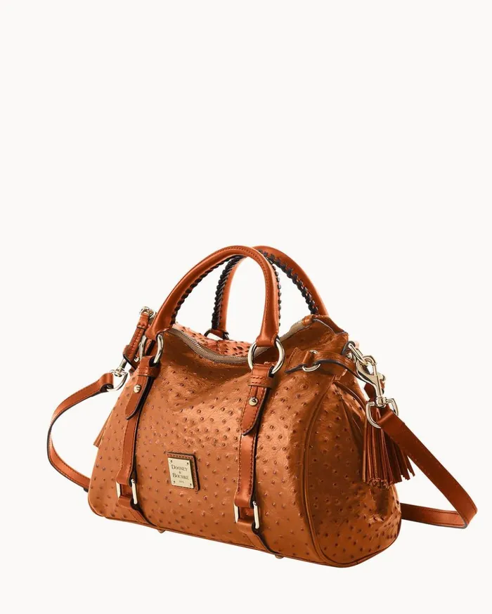 Satchels Women Dooney and Bourke Ostrich Satchel Caramel Satchels Women Dooney and Bourke Ostrich Satchel Caramel