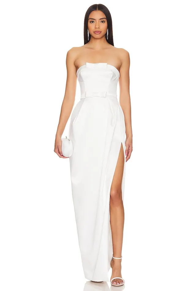 Scarlett Gown White Women Lovers Friends Dresses