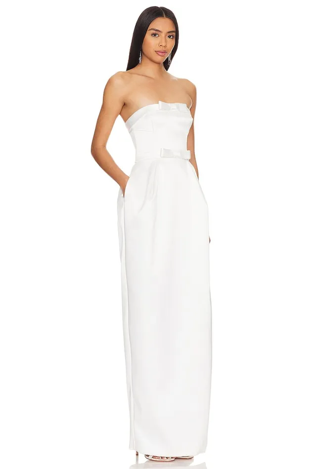 Scarlett Gown White Women Lovers Friends Dresses