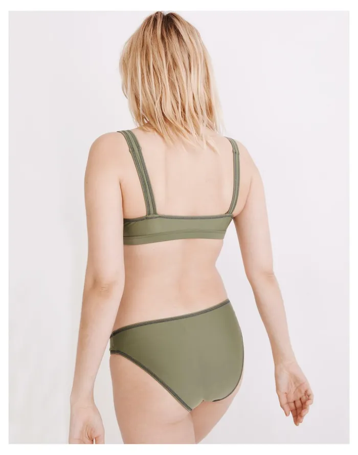 Second Wave Balconette Bikini Top Faded Palm Women Madewell Swim Second Wave Balconette Bikini Top Faded Palm Women Madewell Swim