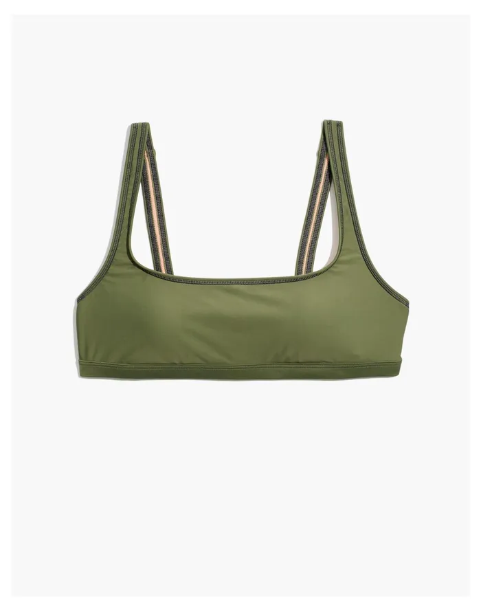 Second Wave Balconette Bikini Top Faded Palm Women Madewell Swim Second Wave Balconette Bikini Top Faded Palm Women Madewell Swim