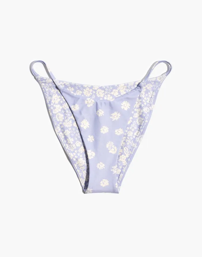 Second Wave Reversible String Bikini Bottom In Fleur Field Mix Pale Dawn Women Madewell Swim Second Wave Reversible String Bikini Bottom In Fleur Field Mix Pale Dawn Women Madewell Swim