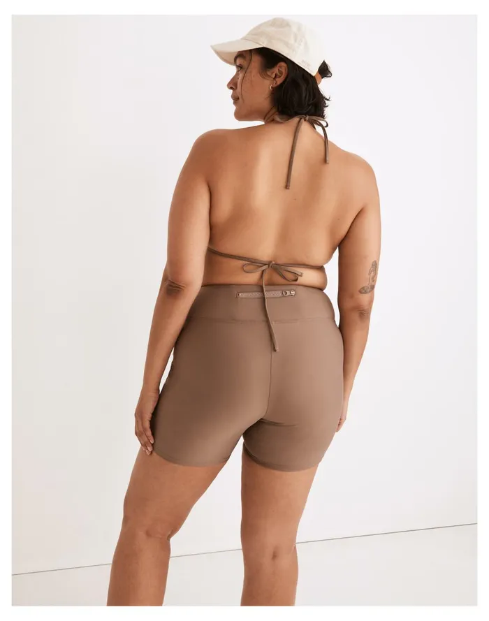 Second Wave Ruched String Bikini Top Castle Rock Women Madewell Swim Second Wave Ruched String Bikini Top Castle Rock Women Madewell Swim