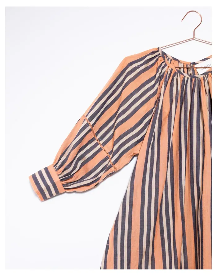 Seek Collective Thistle Maxi Dress In Stripe Play Orange Multi Women Madewell Dresses