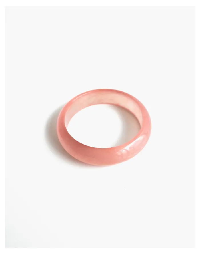 Seree Jade Bangle Bracelet In Blush Pink Pink Women Madewell Bracelets