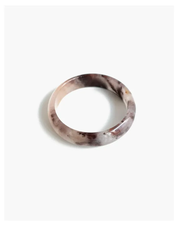 Seree Playground Jade Bangle Bracelet In Marble Purple Multi Women Madewell Bracelets
