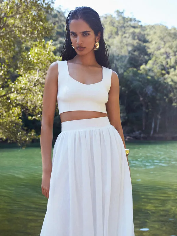 SHEIKE Knitwear Women JACINTA CROP TOP White