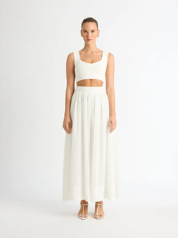 SHEIKE Knitwear Women JACINTA CROP TOP White SHEIKE Knitwear Women JACINTA CROP TOP White