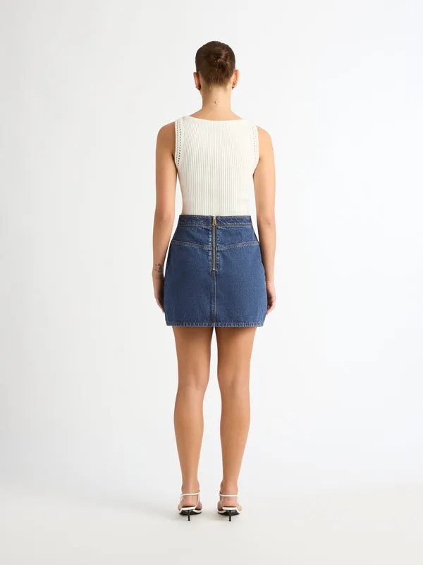 SHEIKE Mini Skirts Women REPUBLIC MINI SKIRT Blue SHEIKE Mini Skirts Women REPUBLIC MINI SKIRT Blue