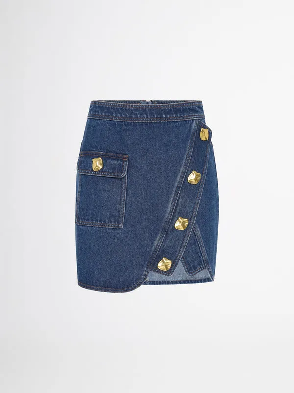 SHEIKE Mini Skirts Women REPUBLIC MINI SKIRT Blue SHEIKE Mini Skirts Women REPUBLIC MINI SKIRT Blue