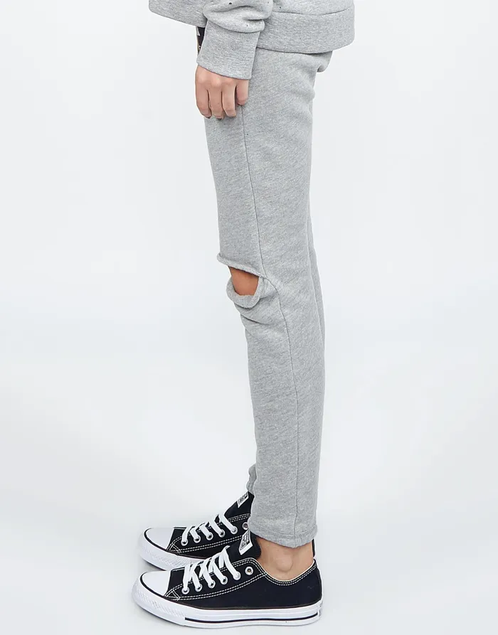 Sherri Lipstick Mouth Heather Grey Women039s Lauren Moshi Long Sweatpants