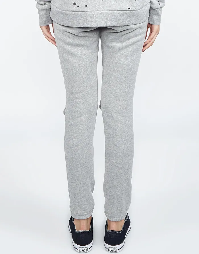 Sherri Lipstick Mouth Heather Grey Women039s Lauren Moshi Long Sweatpants