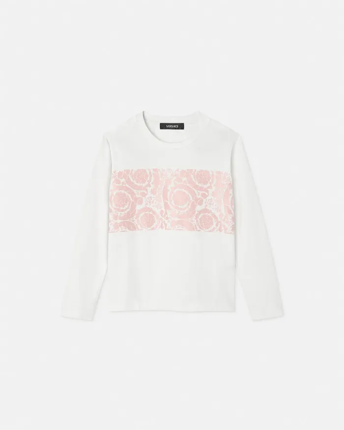 Shirts and Tshirts Kids Versace Barocco TShirt Light Pink
