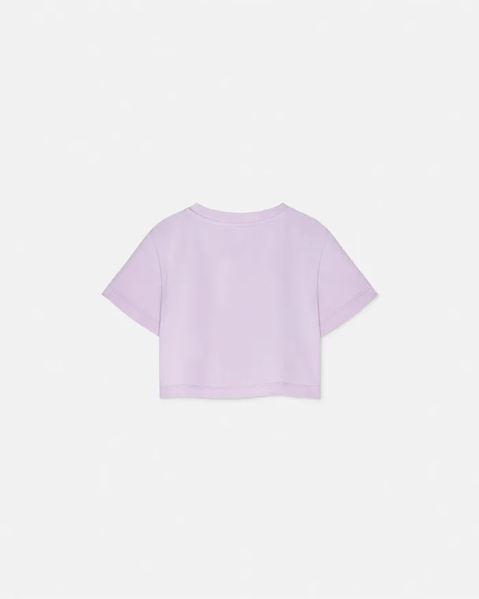Shirts and Tshirts Kids Versace Crystal Medusa Knotted TShirt Lilac