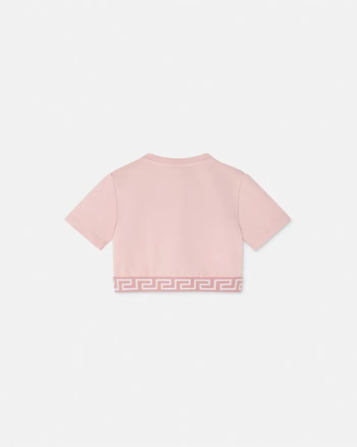 Shirts and Tshirts Kids Versace Greca Baby TShirt Light Pink