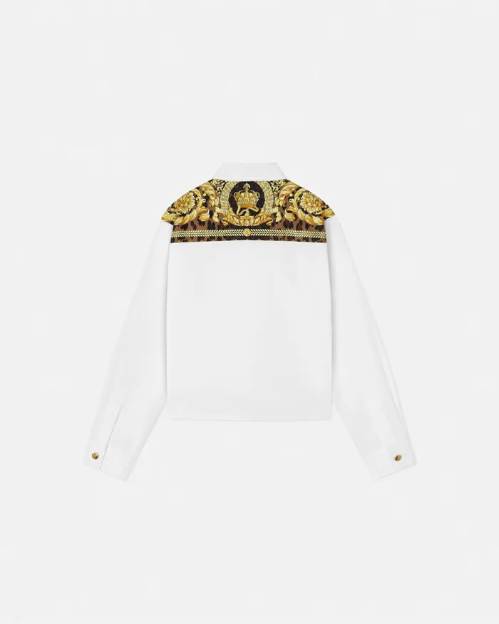 Shirts and Tshirts Kids Versace Wild Barocco Shirt White