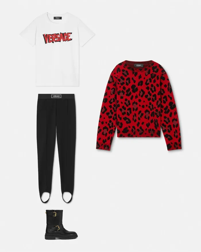 Shirts and Tshirts Kids Versace World Tour TShirt White