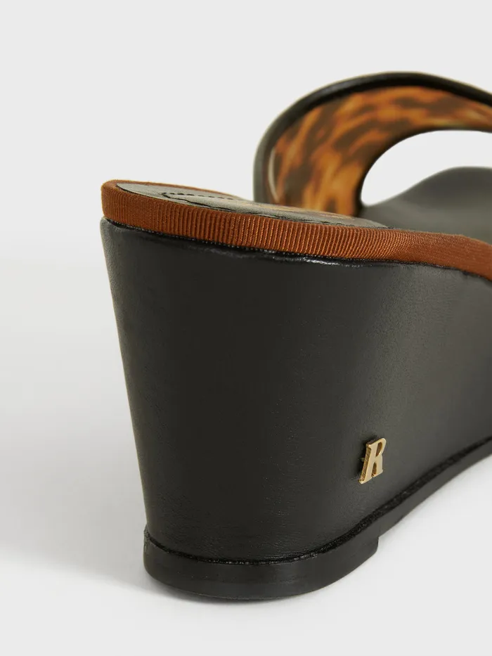 Shoes Natty Mules Tortoise Noir Rouje Women