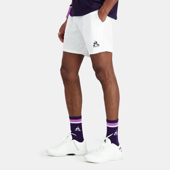 Shorts Men Le Coq Sportif Performance Tennis Shorts New Optical White