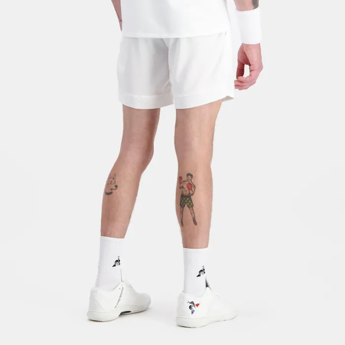 Shorts Men Le Coq Sportif Performance Tennis Shorts New Optical White