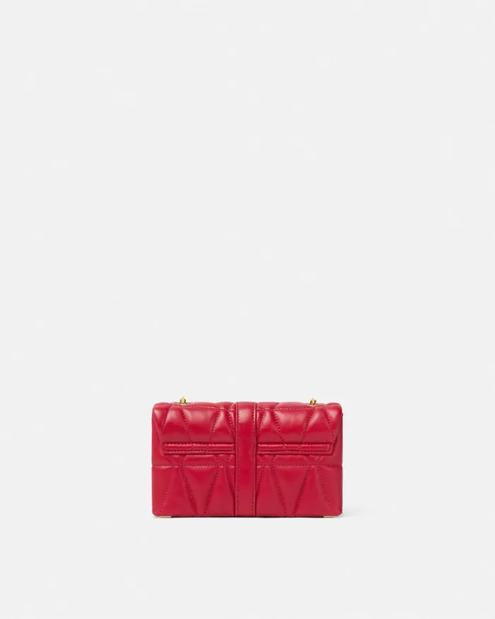 Shoulder and Crossbody Women Versace Kleio Quilted Mini Bag Red