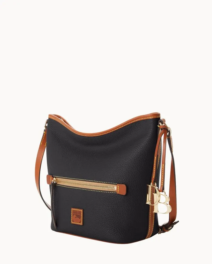 Shoulder Bags Women Dooney and Bourke Pebble Grain Zip Sac Black Shoulder Bags Women Dooney and Bourke Pebble Grain Zip Sac Black