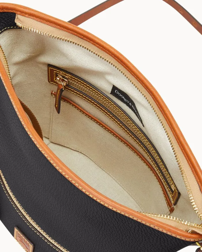 Shoulder Bags Women Dooney and Bourke Pebble Grain Zip Sac Black Shoulder Bags Women Dooney and Bourke Pebble Grain Zip Sac Black