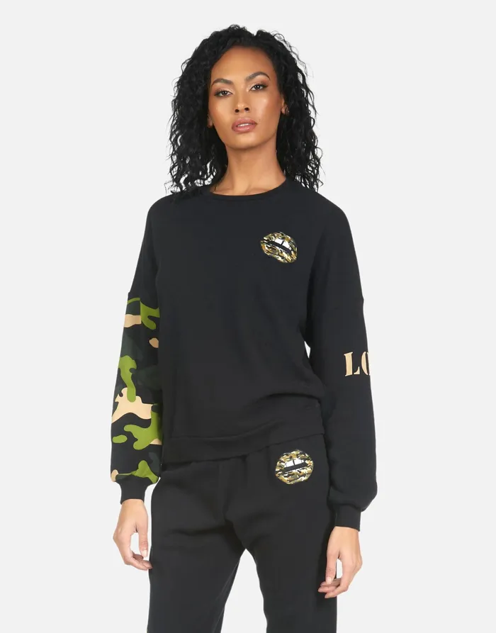 Sierra Camo Lip Blackcamo Women039s Lauren Moshi Long Sleeve