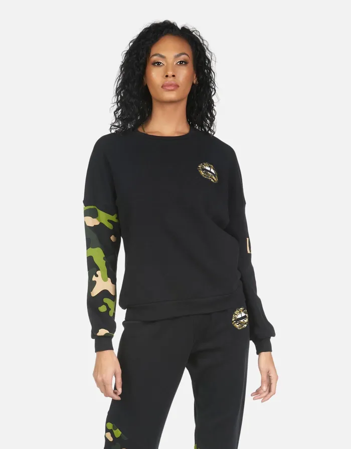 Sierra Camo Lip Blackcamo Women039s Lauren Moshi Long Sleeve