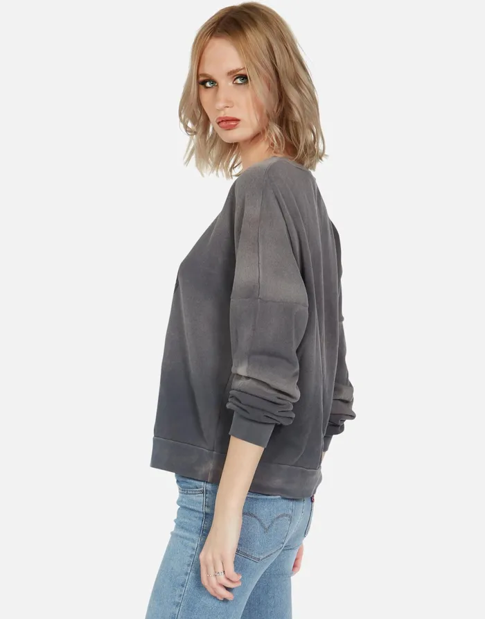 Sierra Monster Truck Faded Graphite Women039s Lauren Moshi Long Sleeve