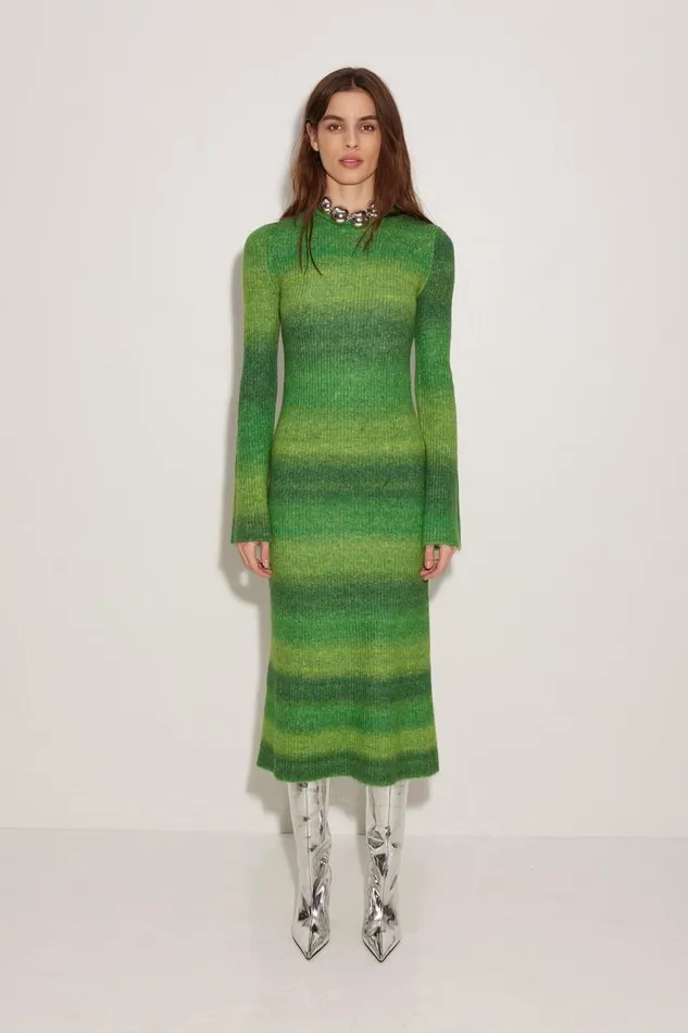 Simon Miller Axon Dress In Gummy Green Multi Women Dresses