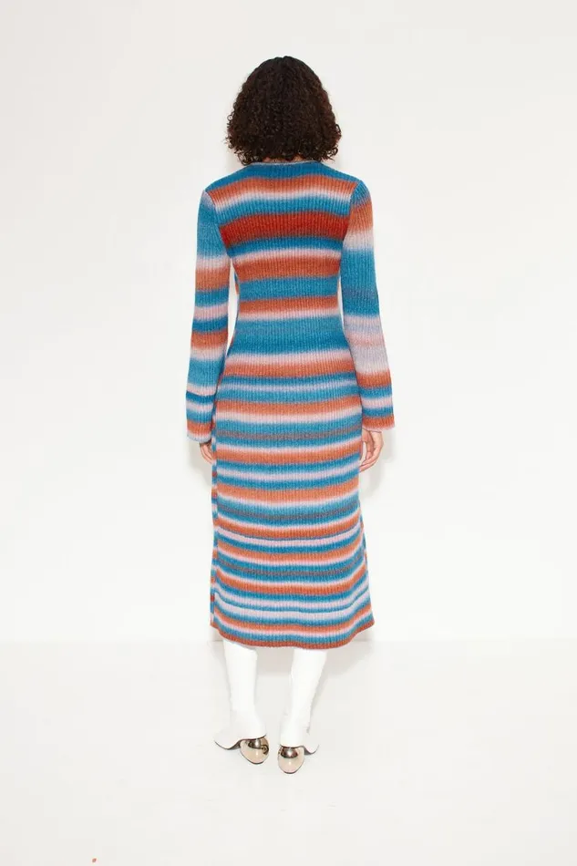 Simon Miller Axon Knit Dress In Matisse Blue Multi Women Knitwear