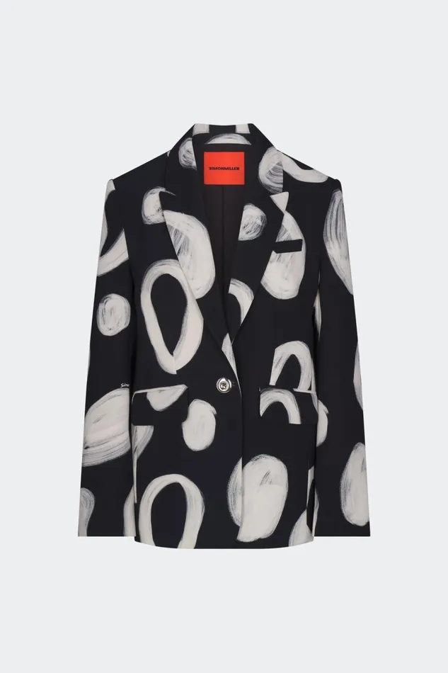 Simon Miller Lennox Crepe Jacket In Painted Dot Women Outerwear Simon Miller Lennox Crepe Jacket In Painted Dot Women Outerwear