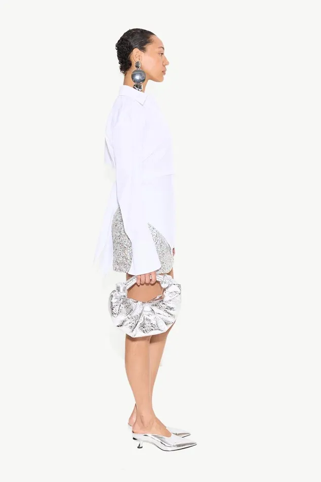 Simon Miller Loch Poplin Button Up In Macadamia Cotton Women Tops Simon Miller Loch Poplin Button Up In Macadamia Cotton Women Tops