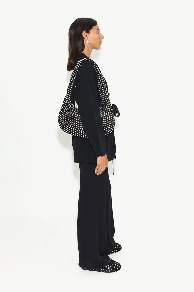 Simon Miller Max Belted Knit Cardigan In Black Women Tops Simon Miller Max Belted Knit Cardigan In Black Women Tops
